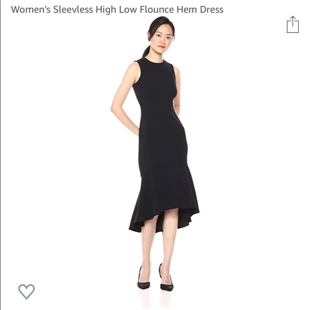 High Low Flounce Hem Dress